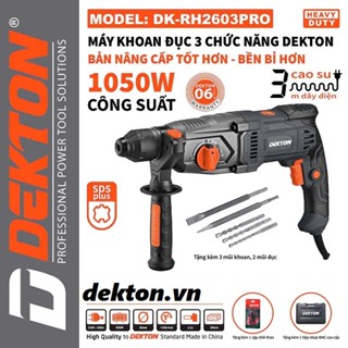  Máy khoan bê tông 3 chức năng 1050W Dekton DK-RH2603PRO 