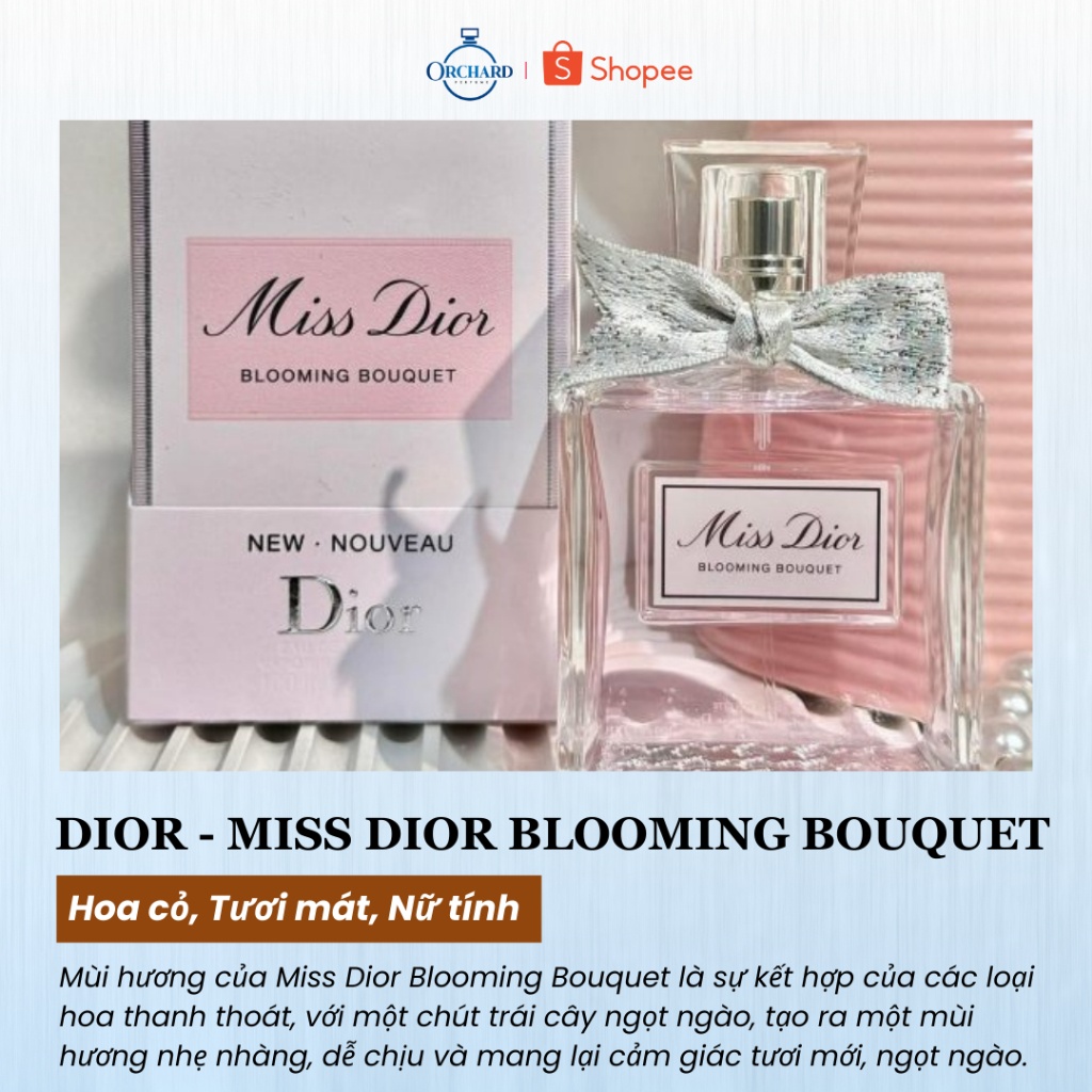 Nước hoa nữ, nước hoa nữ Miss Blooming Bouquet chiết 10ml, nước hoa nữ thơm lâu, thanh lịch và nữ tí