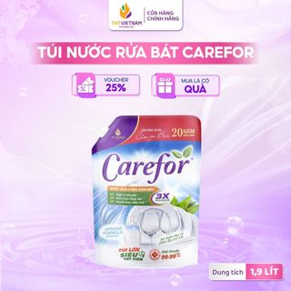  Túi Nước Rửa Chén Bát 1900ml Không Mùi Công Thức 3X Power Siêu Sạch Từng Vết Bẩn Trên Bát Đĩa 