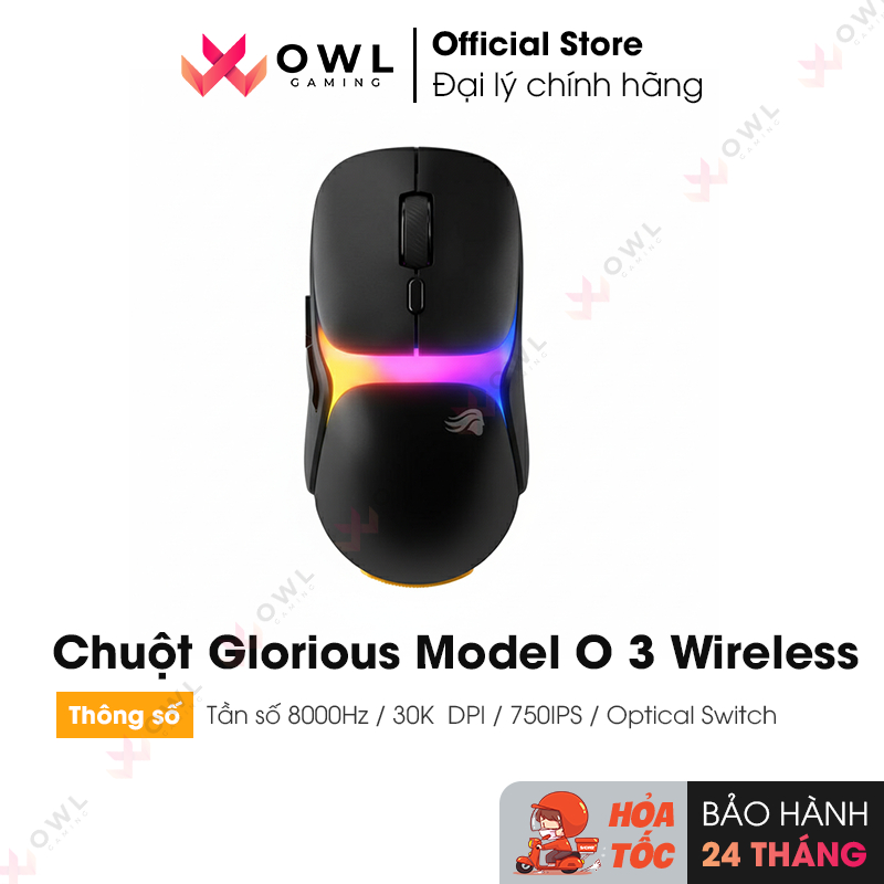 Chuột không dây Glorious Model O 3 Wireless (hàng chính hãng)
