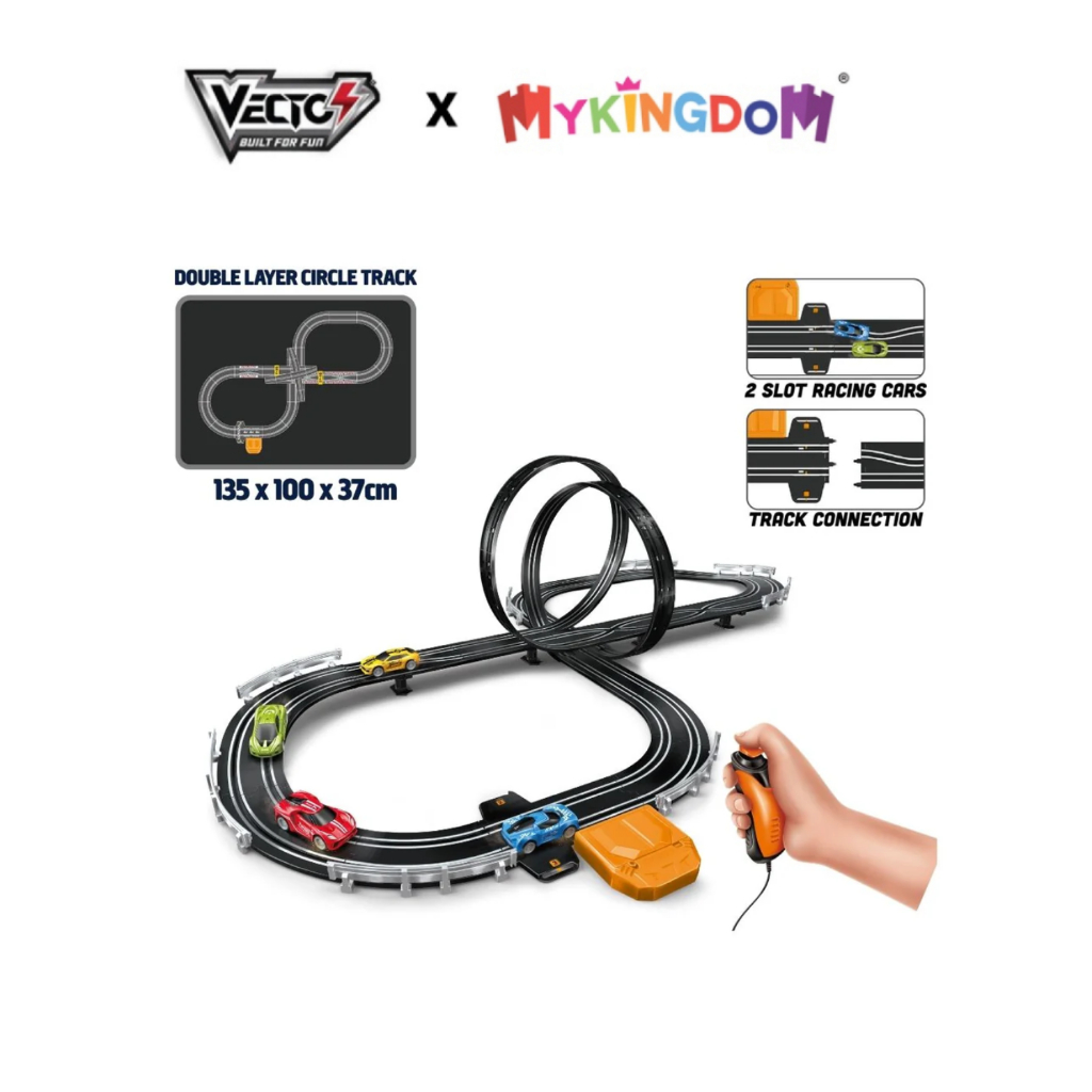 Đồ Chơi Lắp Ráp Slot Car Siêu Đường Đua 2 Vòng Ngoạn Mục VECTO VT645B