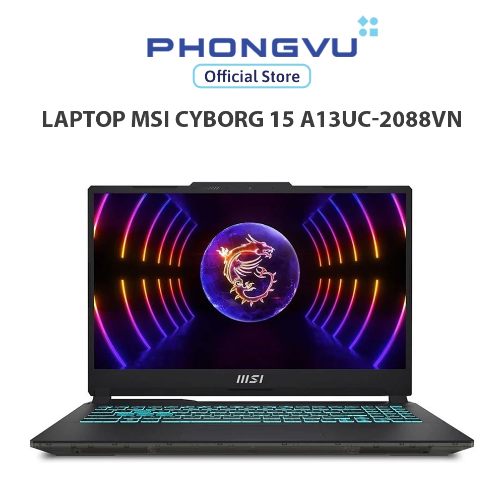 Laptop Msi Cyborg 15 A13UC-2088VN (i5-13420H/ GeForce RTX 3050/ 16GB/ 512GB/ Windows 11 Home) -  Bảo