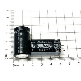 Tụ hóa Rubycon 200V 220uF kích thước 18x30mm