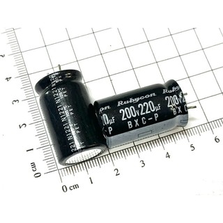 Tụ hóa Rubycon 200V 220uF kích thước 18x30mm
