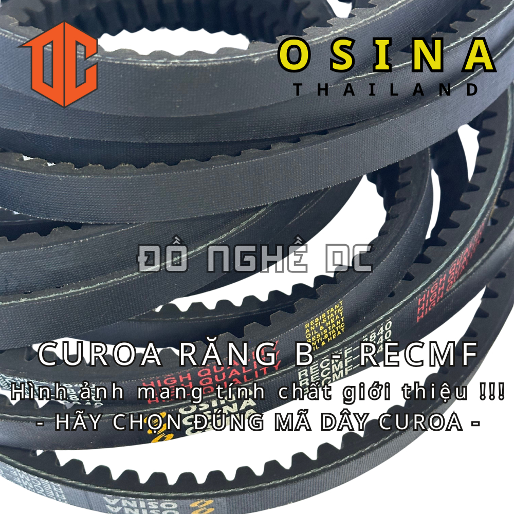 Sợi cao su curoa răng cưa RECMF Thailand - OSINA B38 B29 B42 B83 B52 B79 B61 B66 B90 B88 B25 B95 B33