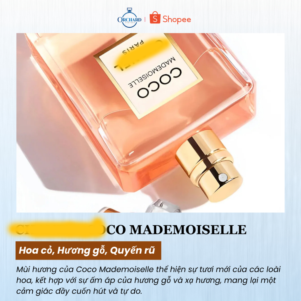 Nước hoa nữ Coco Mademoiselle Quyến Rũ Sang Trọng Gợi Cảm - Orchard Perfume
