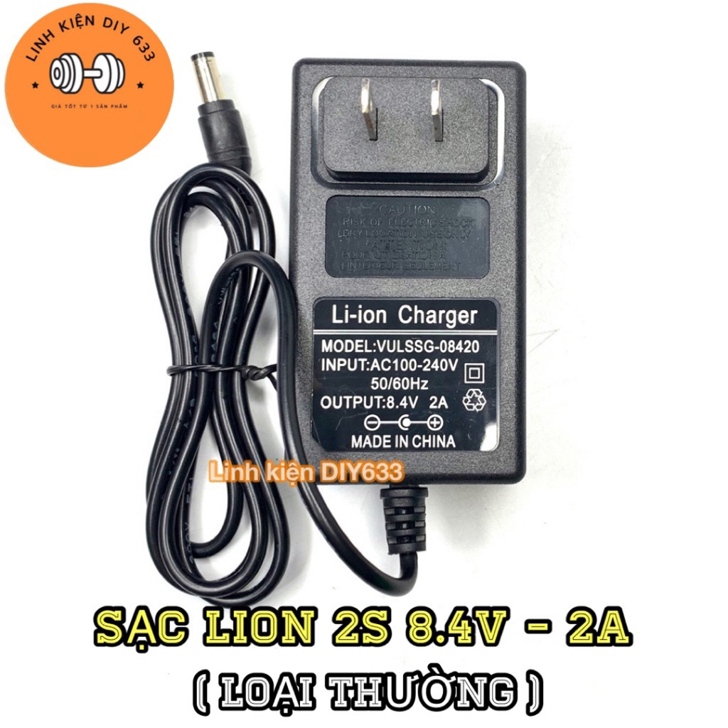 [TV] Sạc lion 2S 8.4V - 2A loại thường (DIY633)
