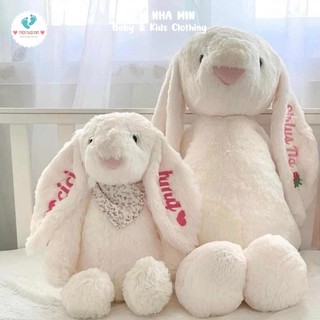   JellyCat Thêu Tên  Đủ Size  Thỏ Bông Tai Dài Thêu Tên Theo Yêu Cầu Quà Tặng Em Bé Người Yêu Sinh Nhật 