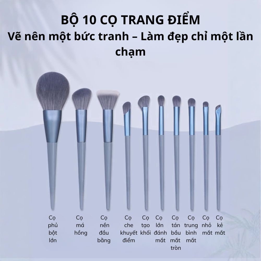 Ảnh 15 của Bộ cọ trang điểm BEABIAI làm đẹp chuyên nghiệp, tán mịn, không bám vết