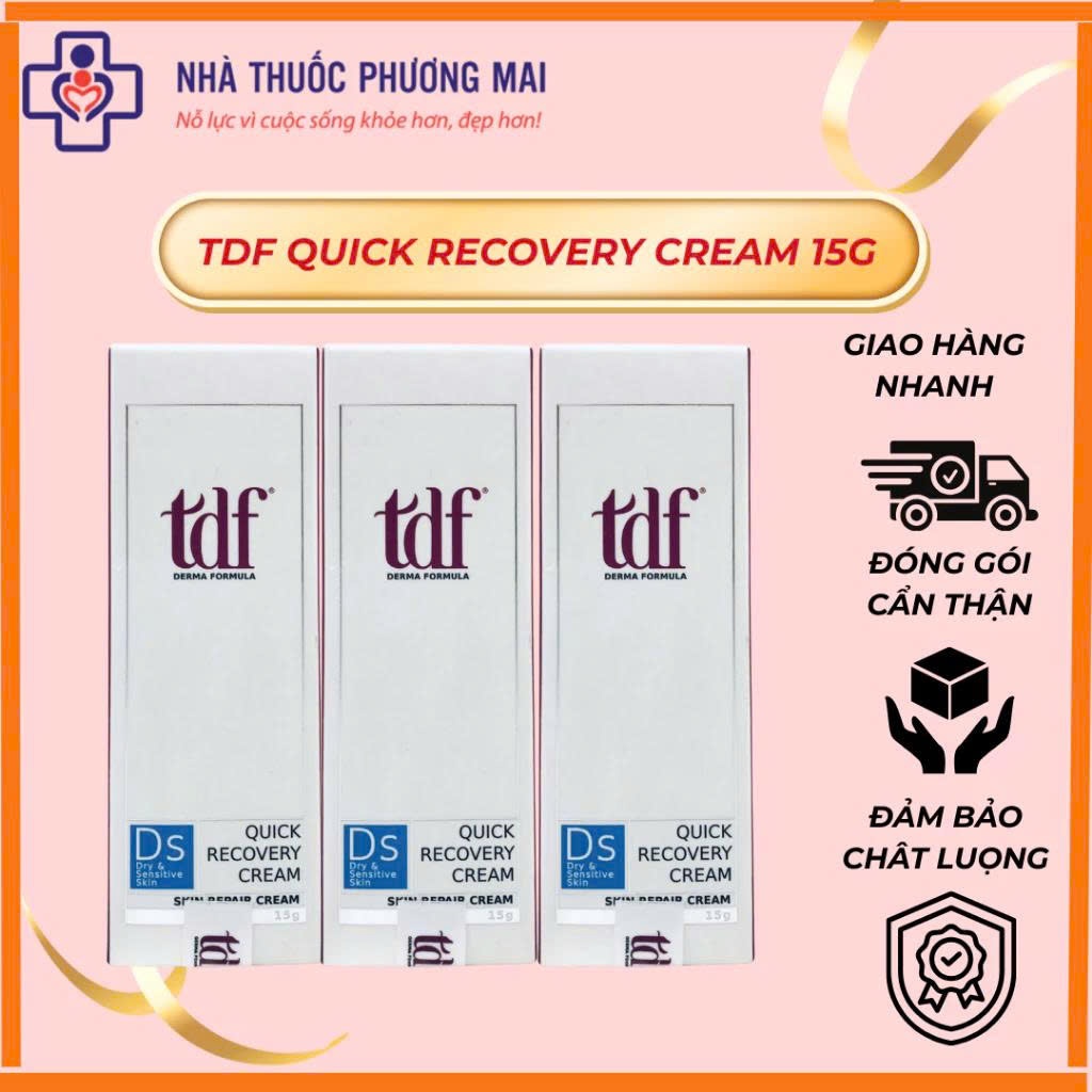 [CHÍNH HÃNG] Kem dưỡng Phục Hồi Da TDF - Quick Recovery cream 15g tdf derma formula
