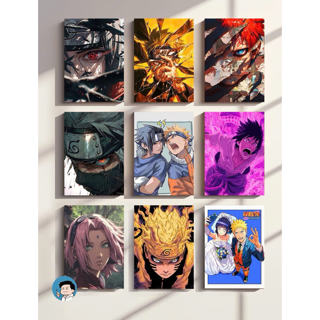 Bộ Poster Naruto Siêu Nét - Tranh Ivory tráng bóng chất lượng cao (A4)