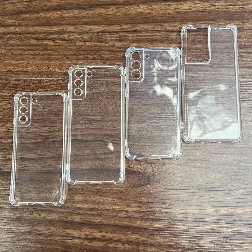 Ốp lưng Samsung S21/ S21 Pro/ S21 Plus/ S21 FE/ F21 Ultra dẻo Silicon trong suốt và chống va đập 4 g
