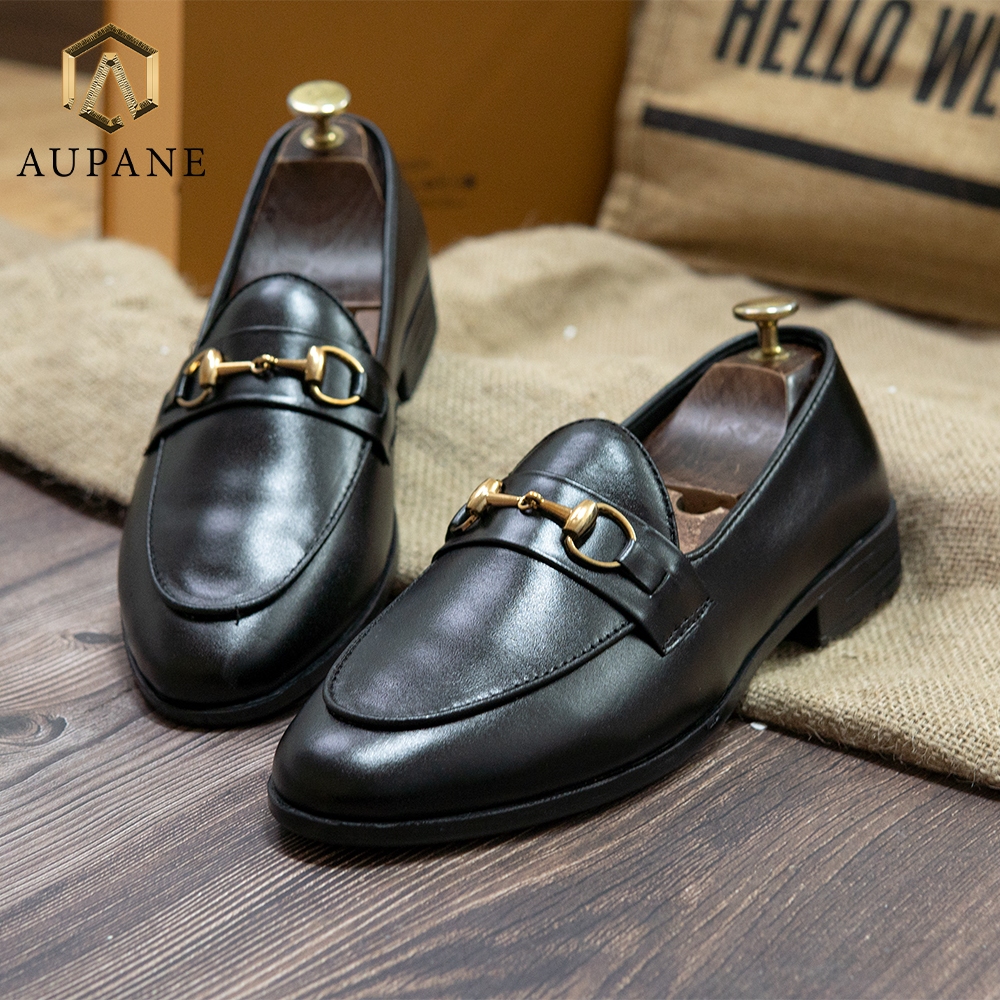Giày lười nam cao cấp da thật bh 12 tháng kiểu dáng Horsebit Loafer  - Mã T06