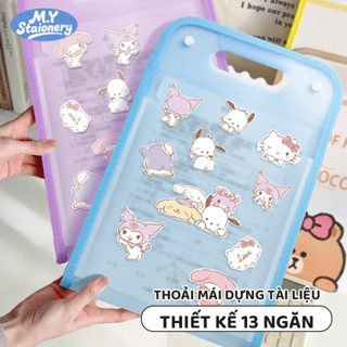  M.Y Dụng cụ sắp xếp tài liệu dọc cầm tay Túi đựng giấy kiểm tra chất liệu PP dung lượng lớn có túi đựng hồ sơ phân loại 