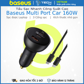 Tẩu Sạc Nhanh Công Suất Cao Baseus Multi Port Car Fast Charger 160W