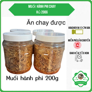 Hủ 200gr muối hành phi chay Tây Ninh dùng chung bánh tráng siêu ngon