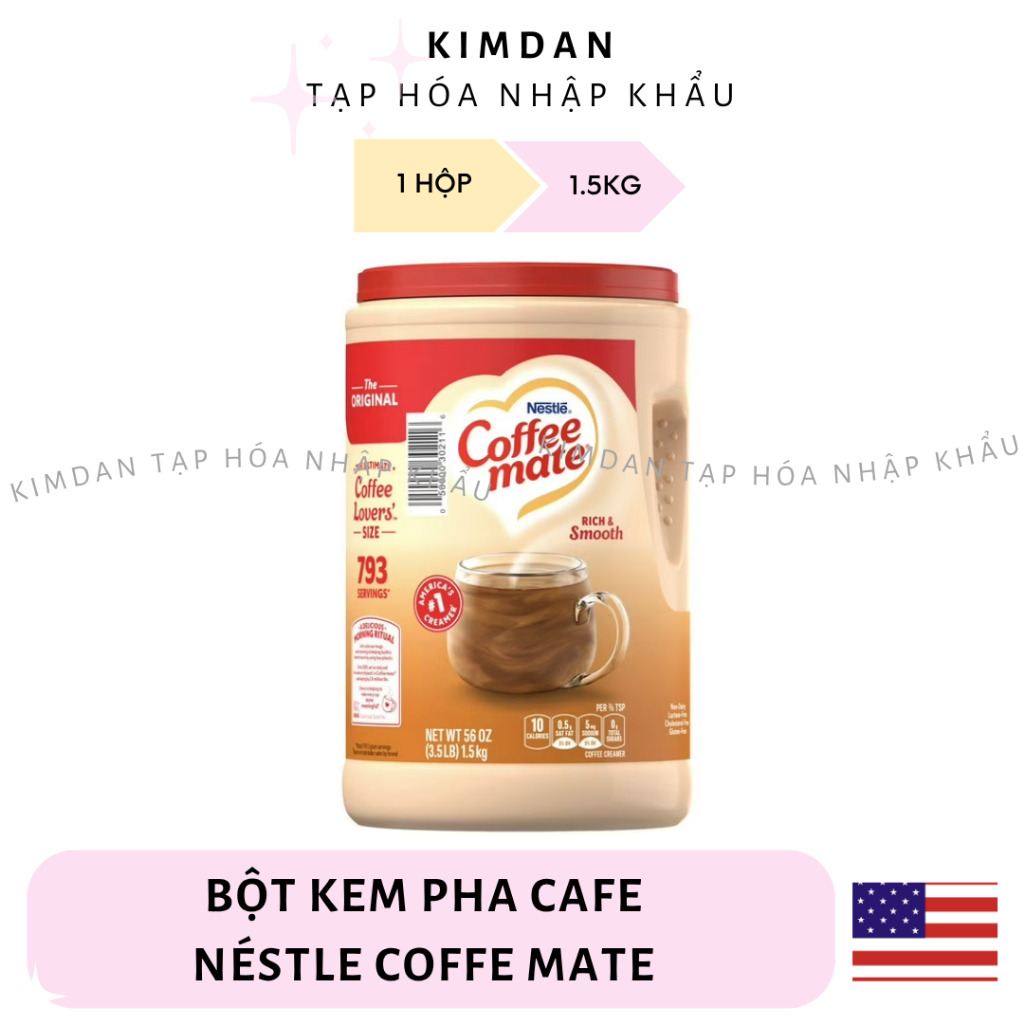 BỘT PHA CAFE NESTLE COFFEE MATE 1.5KG CỦA MỸ
