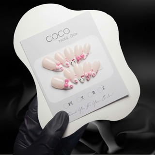  COCO LUXURY - 012 móng úp tay Nailbox thiết kế màu thạch Hello Kitty dễ thương 