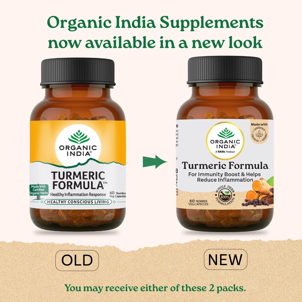 ORGANIC INDIA Turmeric Formula - hỗ trợ các chức năng quan trọng của máu và gan