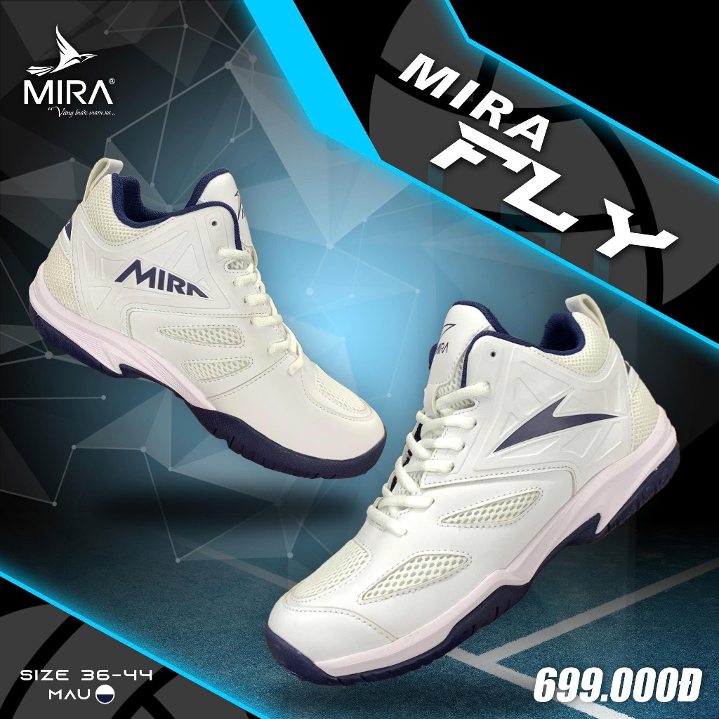 [BLACK FRIDAY] Giày Bóng Chuyền MIRA FLY Chất Liệu Cao Cấp Đế Cao Su 2 Lớp Bám Sân, Siêu Bền