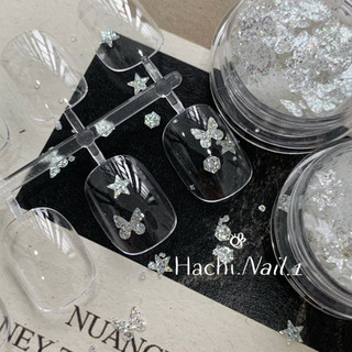 Nhũ ẩn Fantasy White lấp lánh trang trí nail