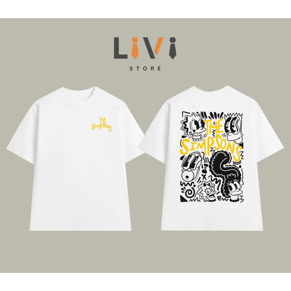 Áo Thun The Simpsons Cotton Cao Cấp Form Rộng LIVI041 - LiVi Store