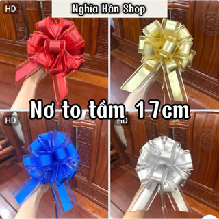 10 Nơ rút tú cầu loại to trang trí giỏ quà
