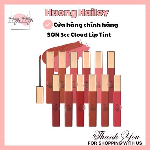 SON 3CE Cloud Lip Tint mẫu mới