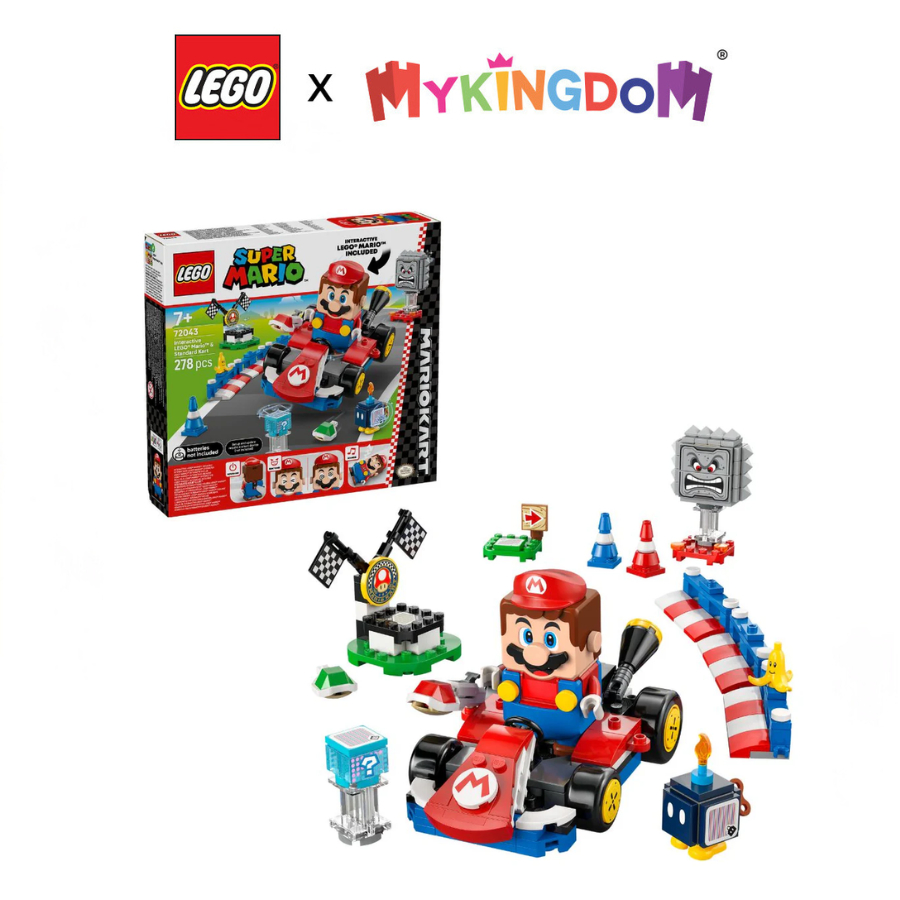 Đồ Chơi Lắp Ráp Interactive Mario & Xe Tiêu Chuẩn LEGO SUPER MARIO 72043 (278 chi tiết)