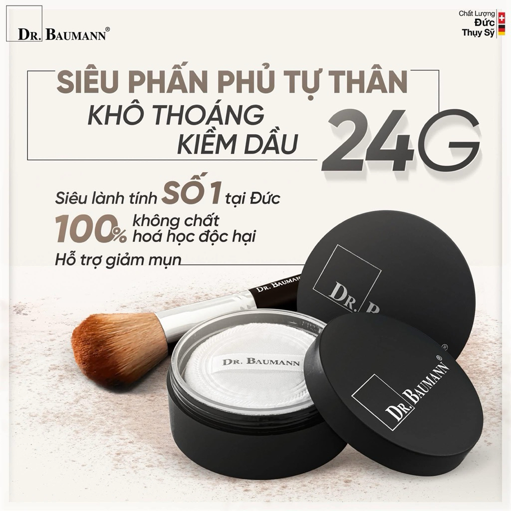 [Dr.Baumann] Phấn Phủ Khoáng Kiềm Dầu LOOSE POWDER MAKEUP 20G