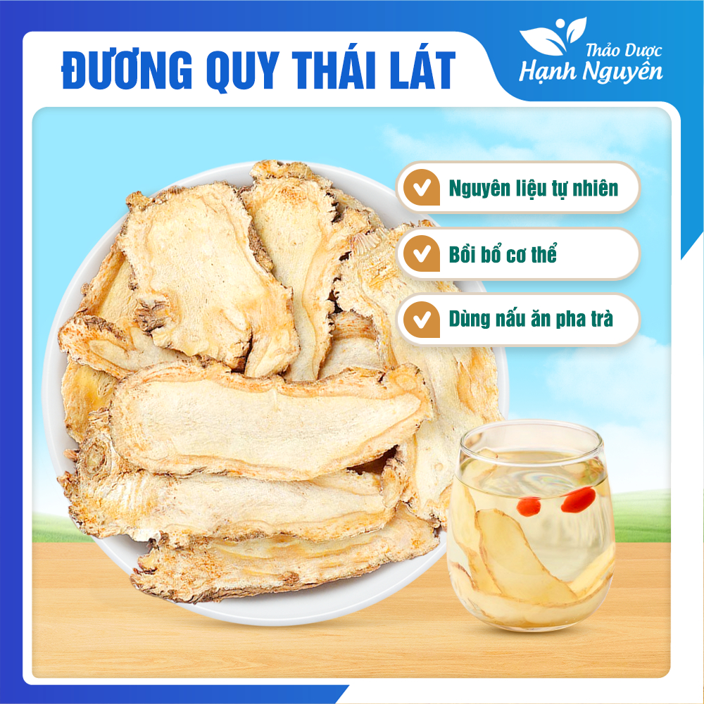 Đương quy thái lát 100g - Thảo Dược Hạnh Nguyên