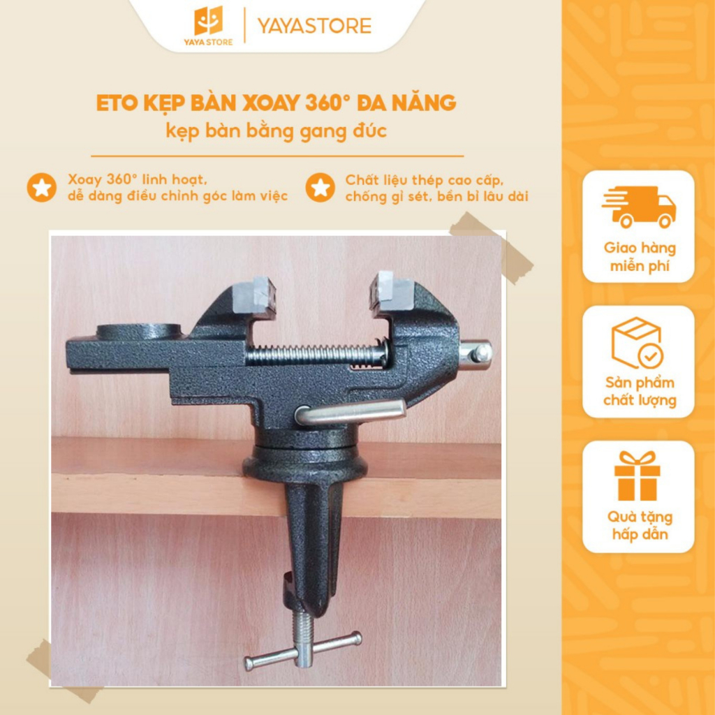 Eto kẹp bàn xoay có thể xoay 360 độ