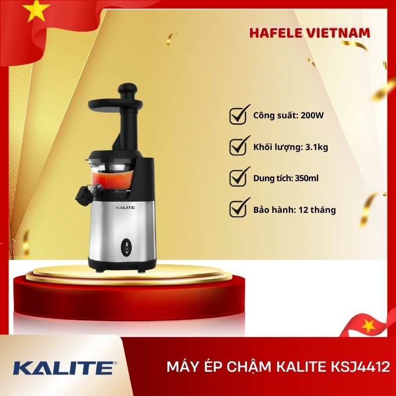 Máy Ép Chậm Kalite KSJ4412 – Động cơ đảo chiều – Ép kiệt bã rau củ quả - FEM