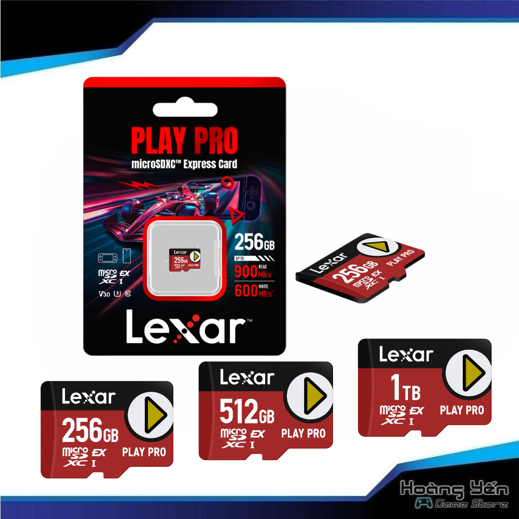 Thẻ Nhớ Lexar Micro Express 512GB/ 256GB/ 128GB cho Nintendo Switch 2/ Steam Deck/ Asus Rog Ally