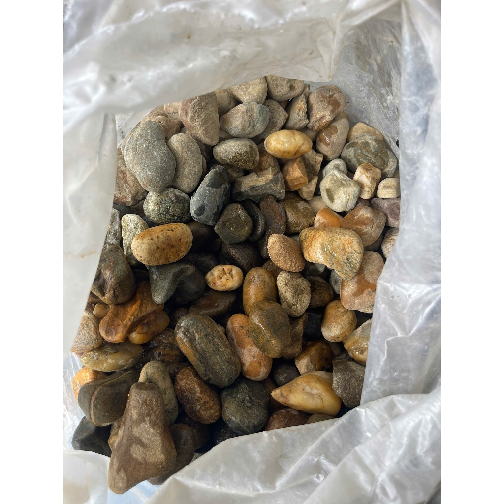 8kg đá sạn suối tự nhiên 0.3-5cm dùng rải bể cá, lọc nước, rải sân vườn giá rẻ nhất