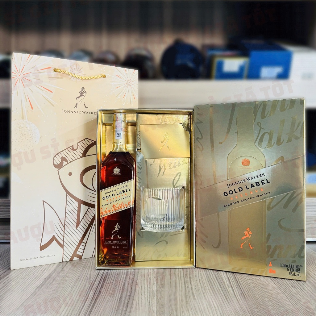 [RƯỢU NGOẠI - WHISKY] Johnnie Walker Gold Label Reserve Hộp Quà Tết 2026