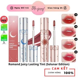   NEW - Solunar Edition  Son Tint Bóng Romand The Juicy Lasting Tint 13 19 23 24 Bản Mặt Trăng Mặt Trời Ngôi Sao 