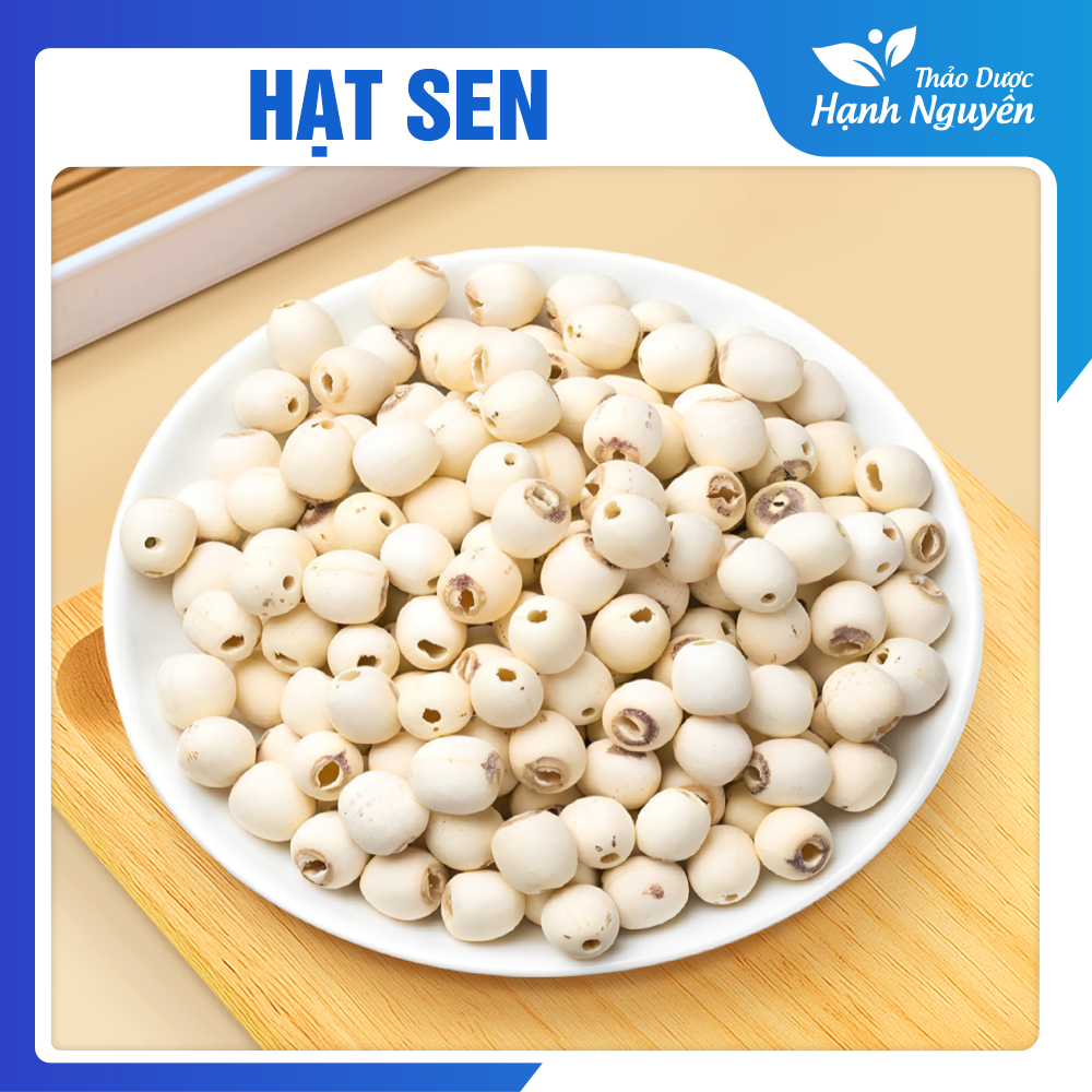 Hạt sen bở 50g-100g, hạt sen khô, thơm, bùi dùng nấu chè, cháo, hầm canh, nấu xôi - Thảo Dược Hạnh Nguyên