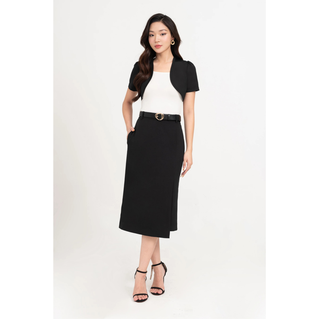 Áo thun mỏng khoác ngoài, áo khoác croptop nữ công sở IVY moda MS 61T0233 | BigBuy360 - bigbuy360.vn
