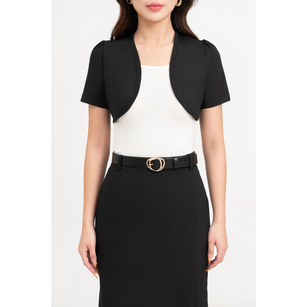 Áo thun mỏng khoác ngoài, áo khoác croptop nữ công sở IVY moda MS 61T0233 | BigBuy360 - bigbuy360.vn