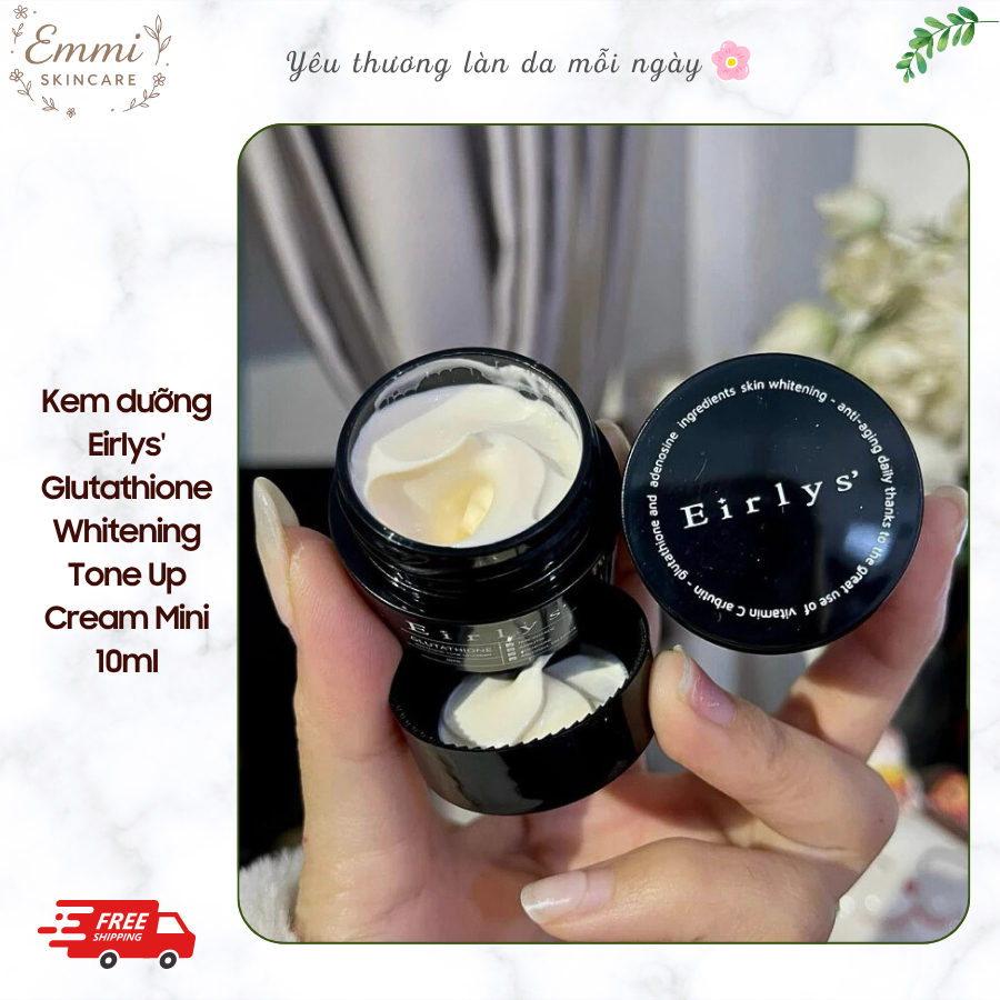 Kem dưỡng Eirlys' Glutathione Whitening Tone Up Cream Mini 10ml Dưỡng Sáng Da