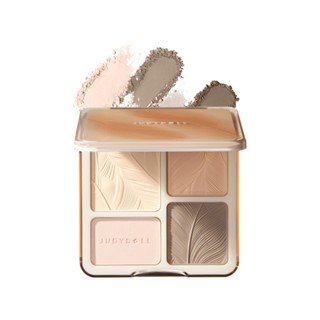   KOL  Phấn Bắt Sáng Tạo Khối 4 Ô JUDYDOLL Highlight Contour Palette 9g 