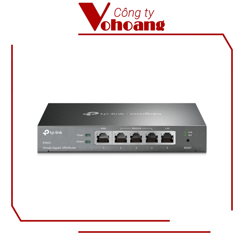 Switch Doanh Nghiệp TP-Link Omada ER605 5-Port VPN Gigabit, Quản lý Cloud tập trung và Giám sát thôn