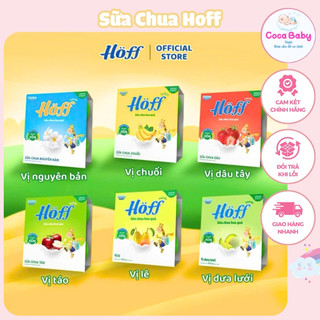 Sữa chua hoa quả cao cấp HOFF vỉ 4 hộp 220g đủ vị cho trẻ từ 6 tháng  luôn cập nhật date mới nhất  