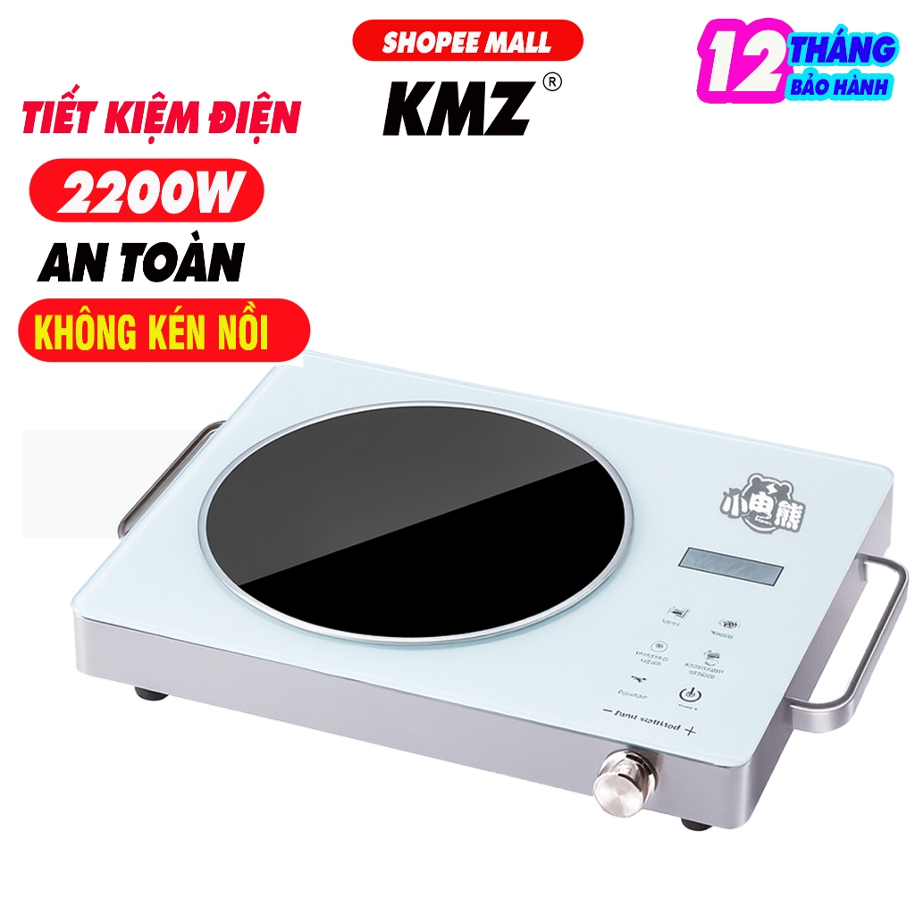 [BH 1 NĂM] Bếp Gốm Hồng Ngoại KMZ G98 Đa Năng 2200W Không Kén Nồi Không Bức Xạ Tiết Kiệm Điện
