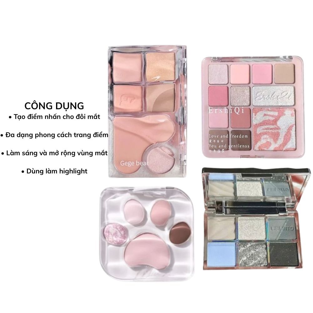 Ảnh 8 của Bảng phấn mắt BEABIAI chất phấn mịn lì, không trôi, không lem, lên màu chuẩn