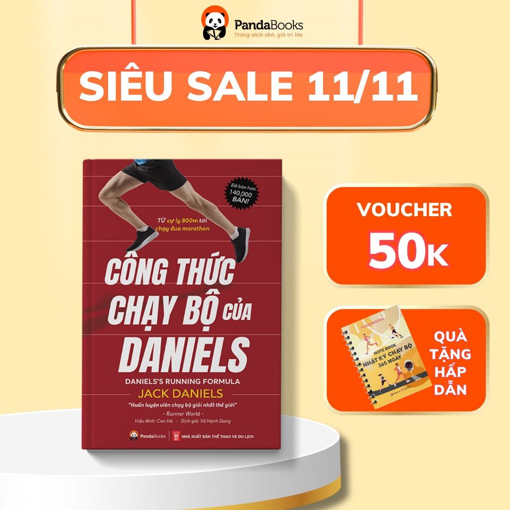 Sách - Sách - Công Thức Chạy Bộ Của Daniels (tái bản 2021) PANDABOOKS