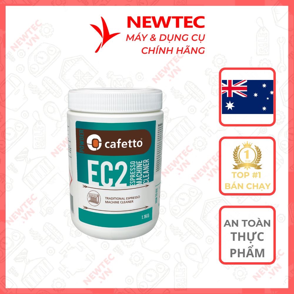 Hộp thuốc vệ sinh máy pha cà phê Cafetto EC2 – 1Kg - Bột vệ sinh máy pha cà phê Cafetto EC2
