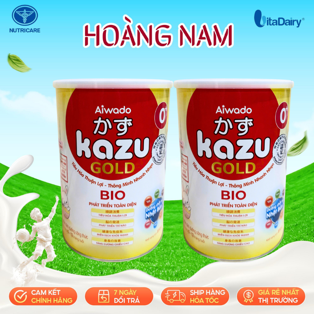 [Date Mới] Sữa Bột Kazu Gold Bio 0+, 1+ 2+ 810g