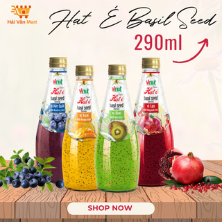 Nước hạt é Basil Seed hương trái cây nhiều vị Giải Khát Tươi Ngon - Lựa Chọn Lành Mạnh 290ML